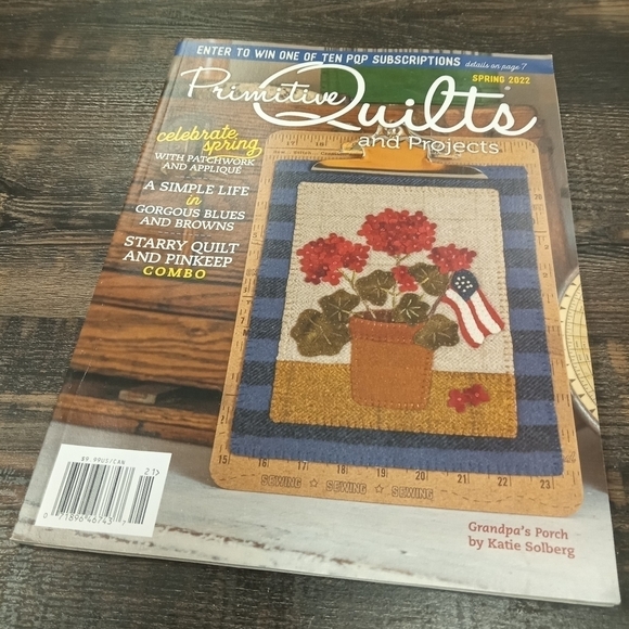 Primitive Quilts & Projects Spring 2022 Quilting Patterns - Picture 1 of 7